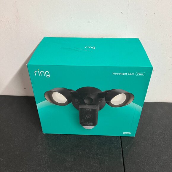 Ring Floodlight Cam Wired Plus Outdoor Camera Black - Picture 1 of 1
